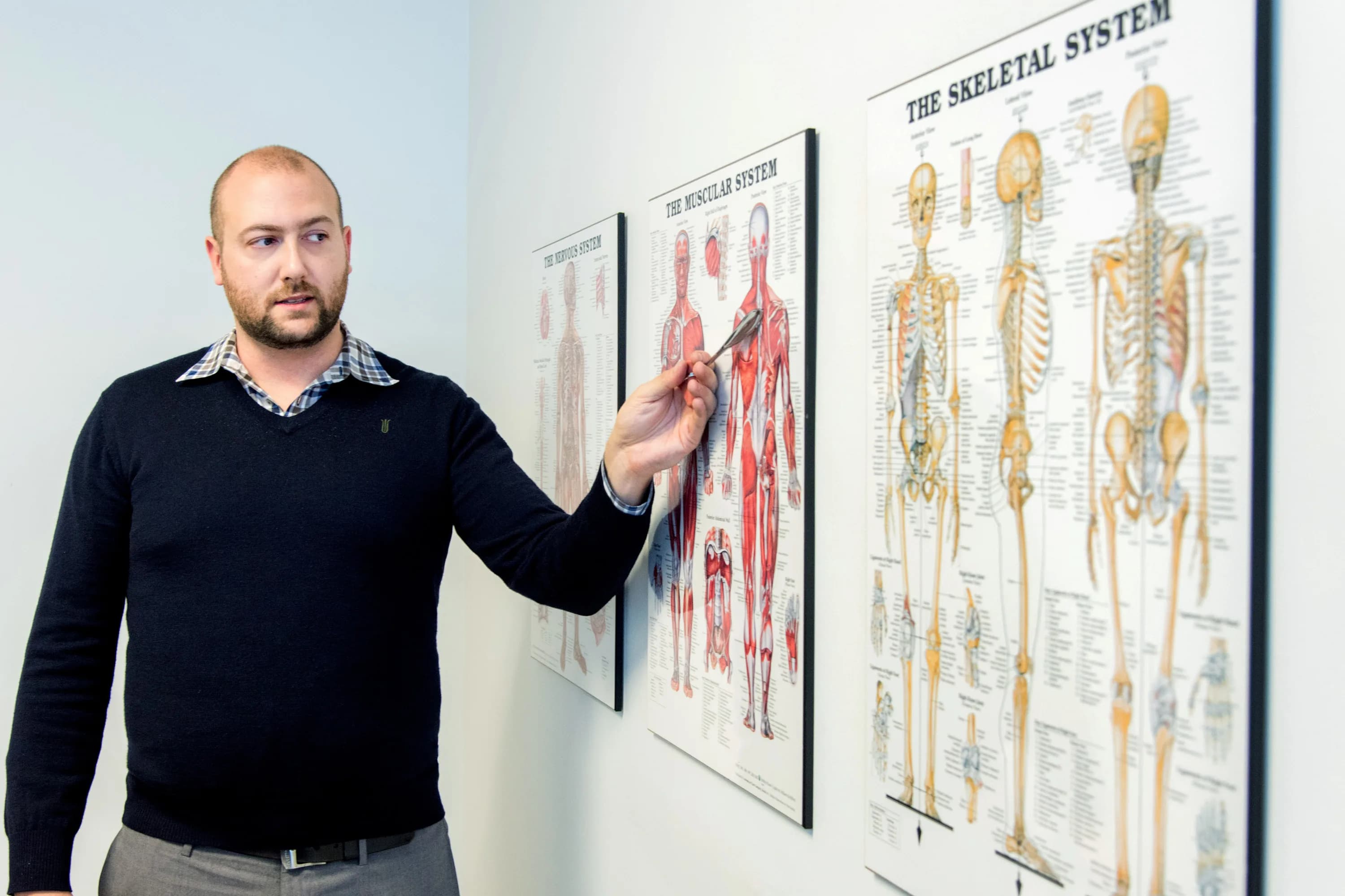 Patient education during a chiropractic visit